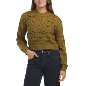 SALTWATER LUXE Brown Long Sleeve Sweater